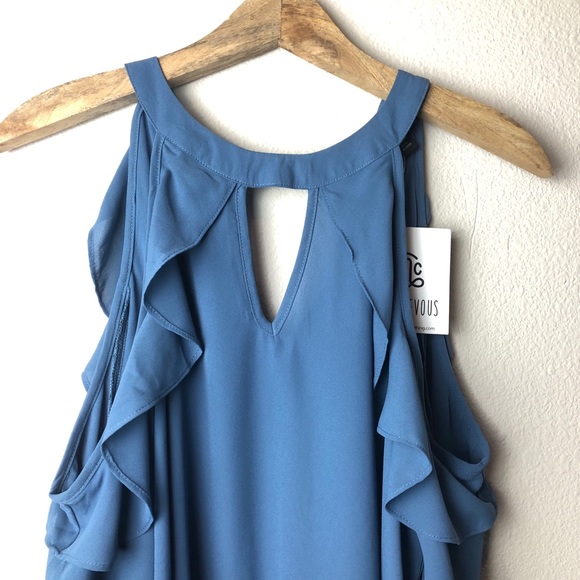 Miss Chievous Women's cold shoulder top Small NWT - Picture 2 of 7